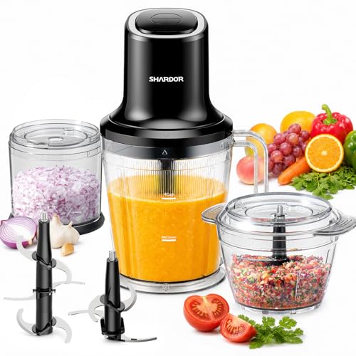 400W Powerful Food Chopper with 6-Cup Jar