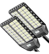 Adewalk 5000W Solar Street Light, Solar Street Lights Outdoor Waterproof 200000 Lumens, Solar Pow...