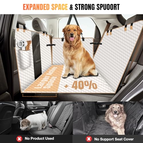 Waterproof Scratch-Proof Nonslip Backseat Extender for Dogs 4 Panels