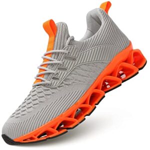 Men's Slip on Walking Running Shoes Blade Tennis Casual Fashion Sneakers Comfort Non Slip Work Sport Athletic Traine