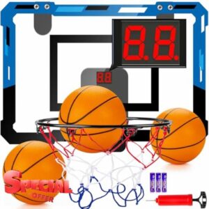 Basketball Hoop Indoor for Kids Adults with Scorer with 2 Scoring Methods