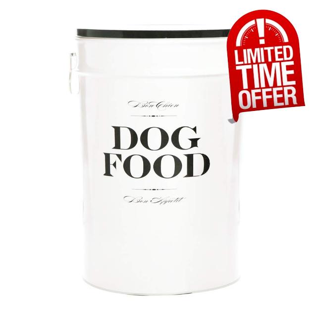 Harry Barker Bon Chien Dog Food Storage Canister – Small 3.5 gallons