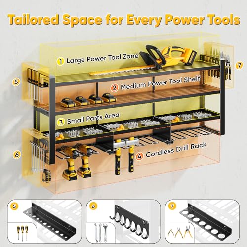 Large Capacity Battery Holder for Garage