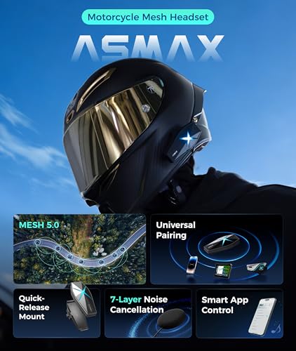 10 Riders Mesh Helmet Communication Systems