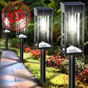 COXSENI Solar Pathway Lights Outdoor IP65 Waterproof