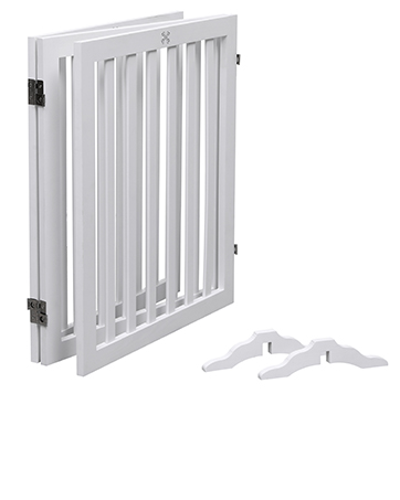 Wooden Foldable Dog Gate for House,Freestanding Pet Gate,Puppy Gate for Stairs,Hallways & Doorway...
