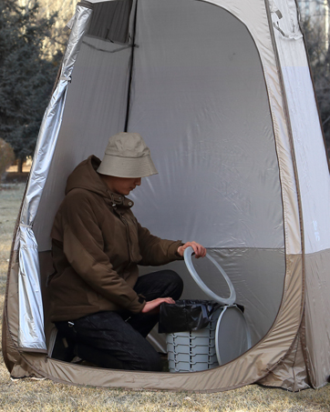TRIPTIPS Upgrade Retractable Portable Toilet Travel Toilet Adjustable Height Camping Toilet Porta...