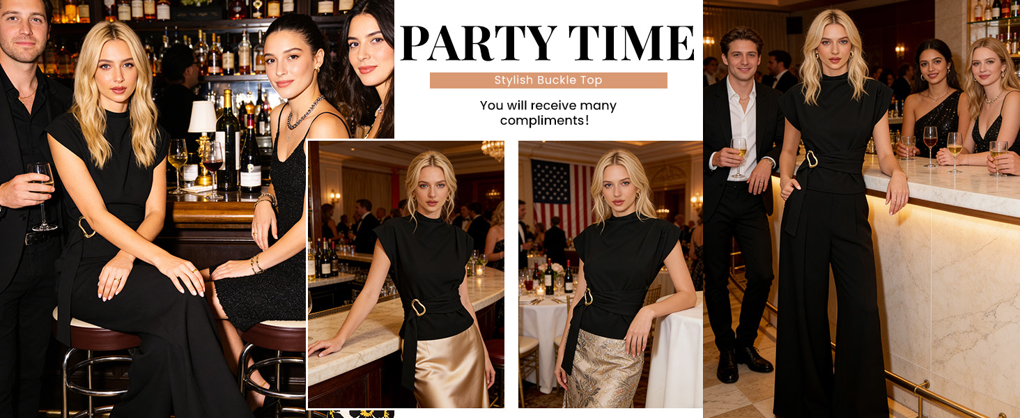 Black Elegant Tops for Your Party Time