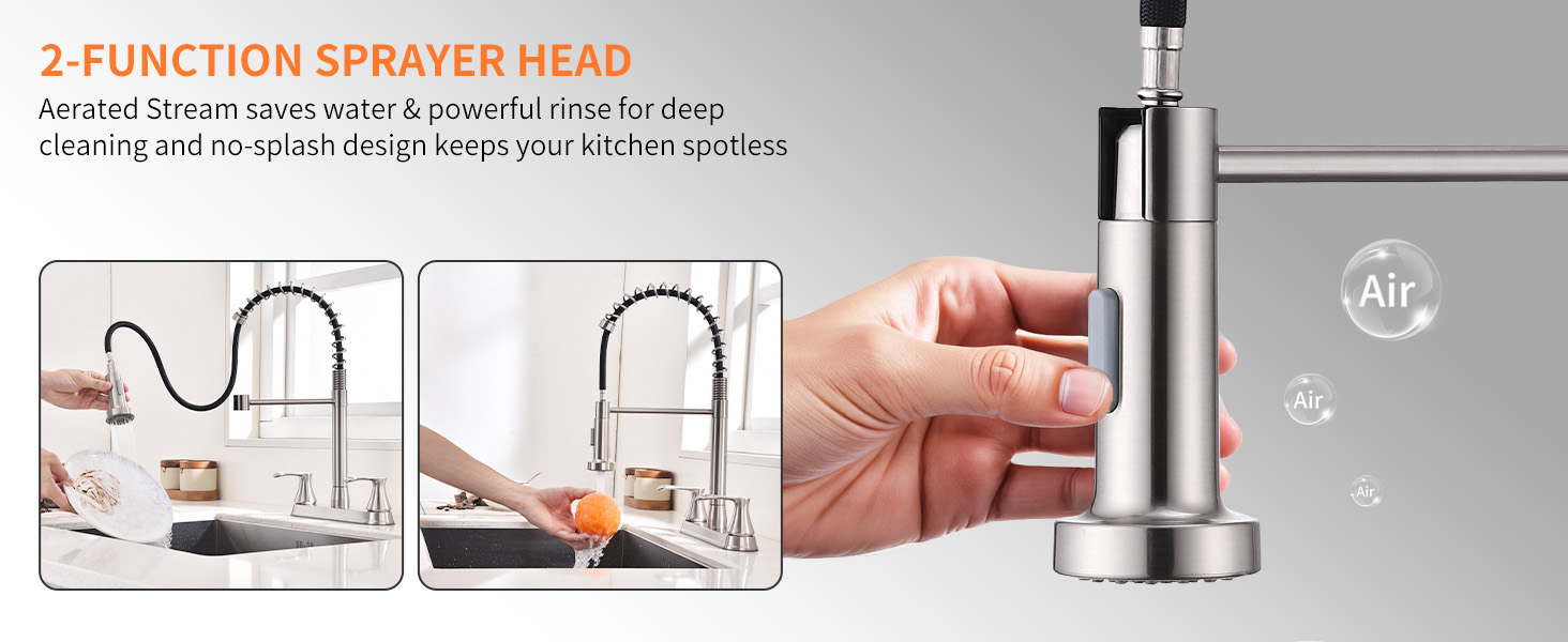 kitchen faucets with sprayer