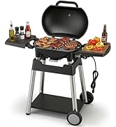 5 Burners Propane Gas Outdoor Grill 62000 BTU, 645 Sq.in, Side Burner, Porcelain-Enameled Grates,...