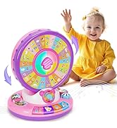 Duchong Learning Toy for Kids 1 2 3 Year Old Boys Girls, Spin and Sing Alphabet Zoo with Sounds, ...