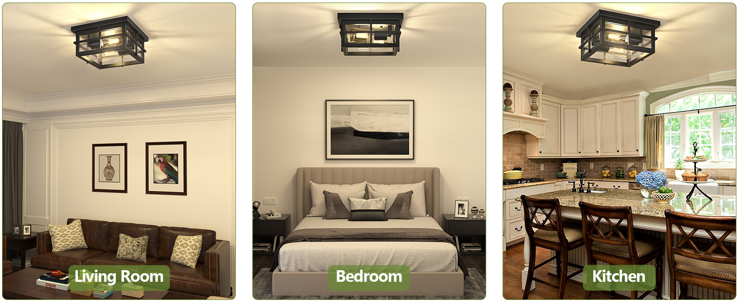Farmhouse Ceiling Light for Living Room Bedroom KDining Room