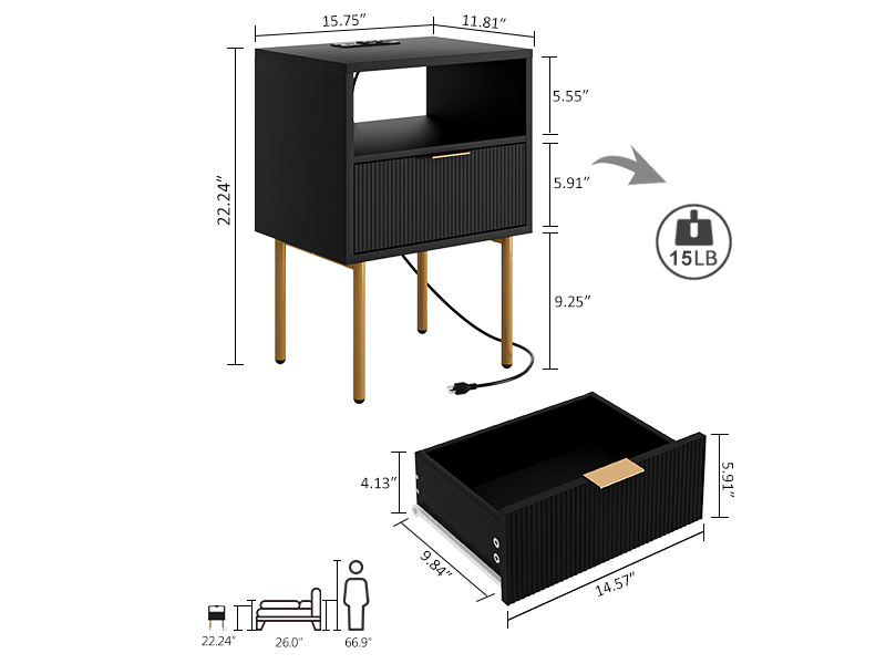 small bedside tables