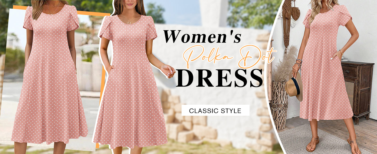 Pink Polka Dot Dress