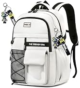ZHIDOBO teenage student backpack,encrypted material, multiple compartments and large capacity bac...