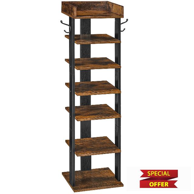 HOOBRO Vertical Shoe Rack for Front Door Entryway