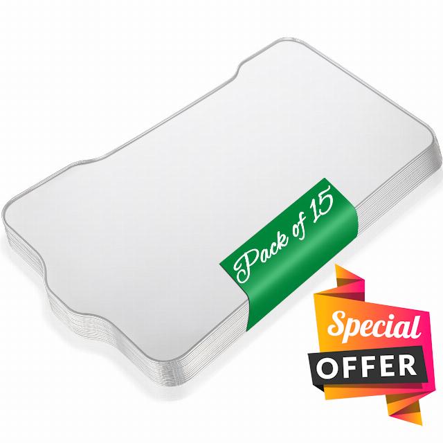 BAC521 Drip Tray Liner for Traeger Ironwood 885 Grill Replacement Parts Aluminum Trays Liners BAC569 Foil Collecting Grease Pan Pellet Smoker BBQ Accessory 15-Pack