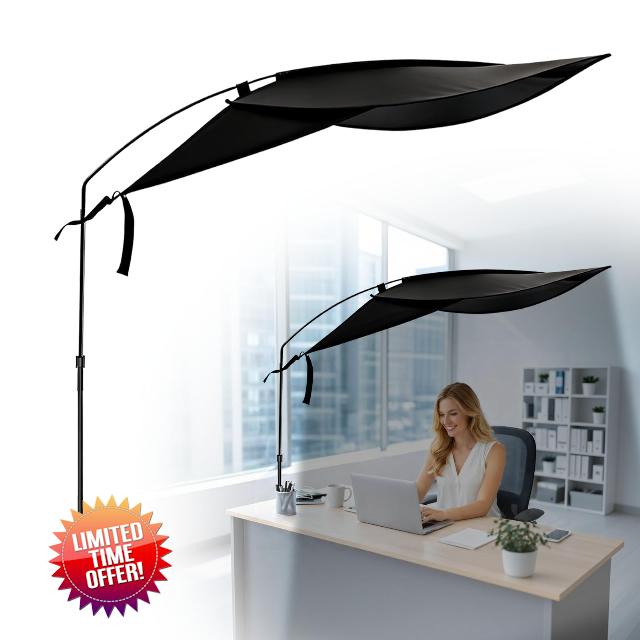 Office Cubicle Desk Shade to Block Overhead Light