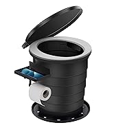 TRIPTIPS 2025 New Upgrade Retractable Portable Toilet Foldable with Soft Cushion Height Adjustabl...