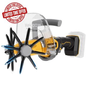 Mini Handheld Tiller Cultivator for Gardening Compatible for Dewalt 20V Battery