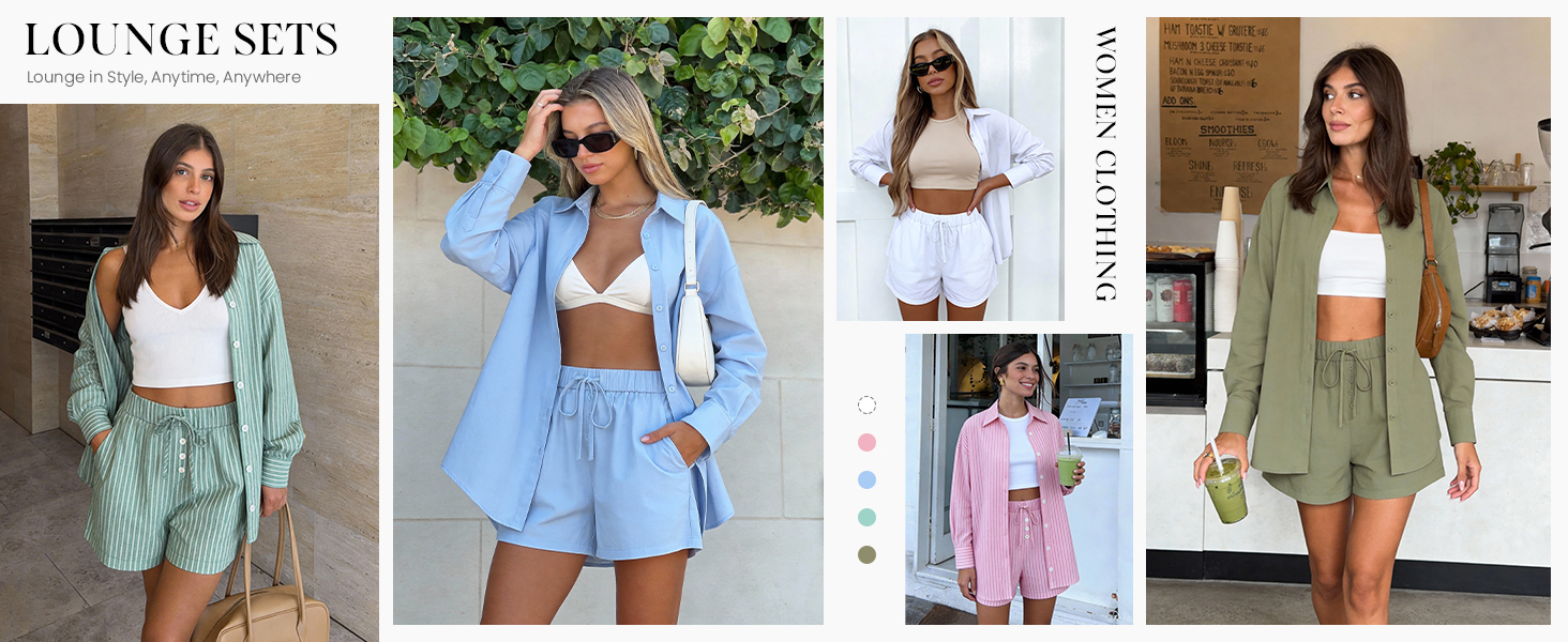 lounge sets for women, matching sets women clothing, vacation outfits for women