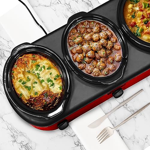 3 x 2.5 Qt Capacity