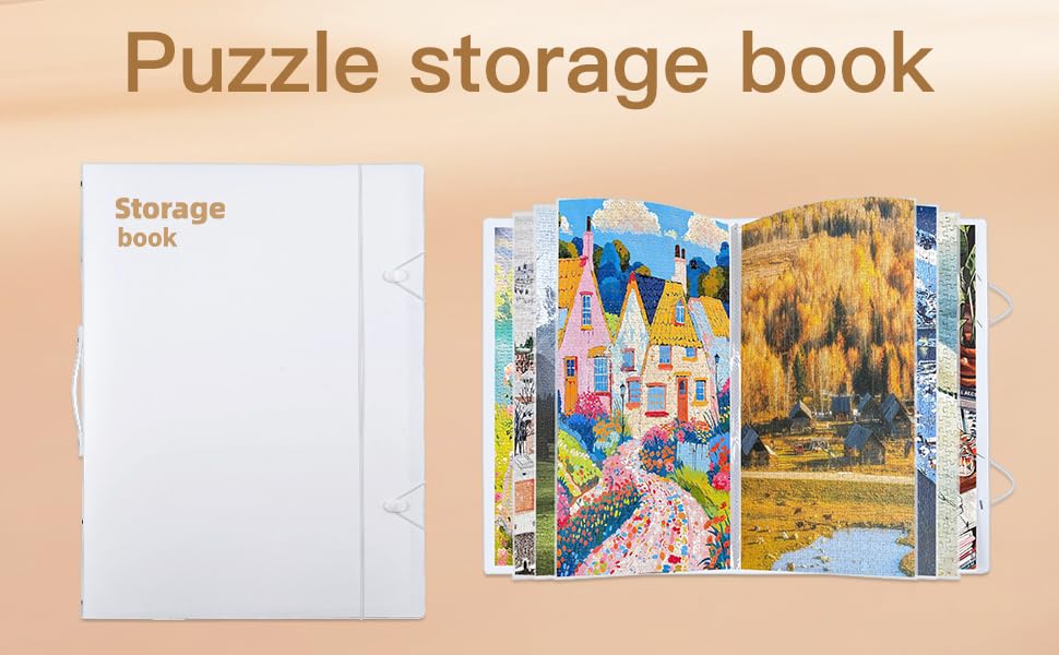 Puzzle Storage Folder Keeper Case,Portable Puzzles Large Capacity 20x28in Puzzle Album Book