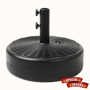 C-Hopetree 70 lb Heavy Duty Water Fillable Base Stand for Patio Outdoor Market Table Umbrella