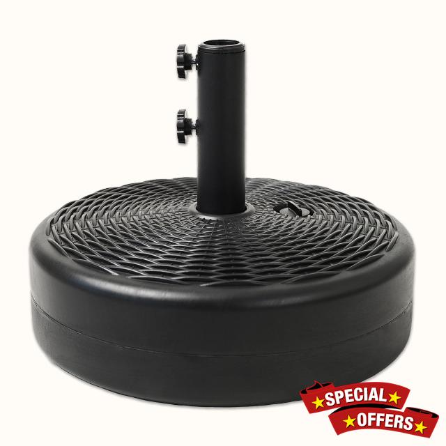 C-Hopetree 70 lb Heavy Duty Water Fillable Base Stand for Patio Outdoor Market Table Umbrella