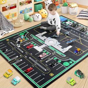 Road Carpet for Kids with Combined City Road Traffic System