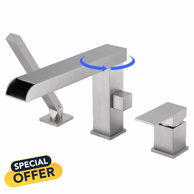 Roman Tub Faucet with Hand Shower