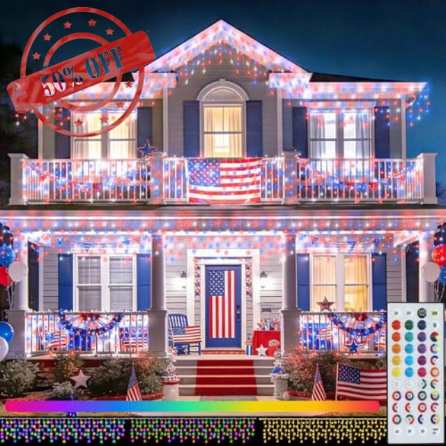 Pooqla 35 Colors Icicle Lights for Outside