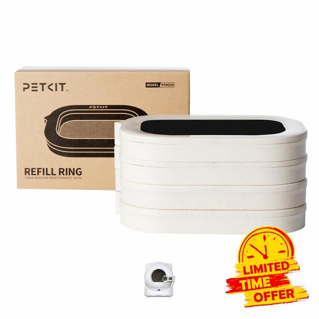 PETKIT Trash Bag Refill Rings for Purobot Ultra Auto-Packing Self-Cleaning Cat Litter Box