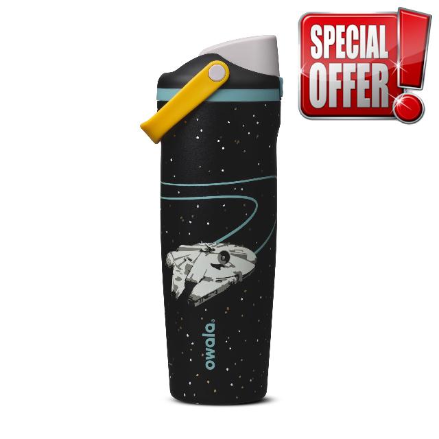 Owala Star Wars FreeSip Sway Insulated Stainless Steel Water Bottle with Two-Way Spout