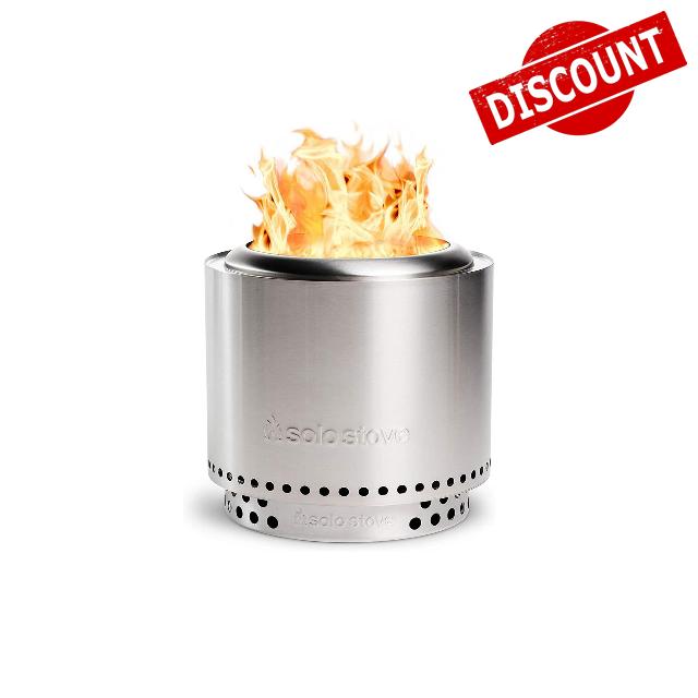 Solo Stove Ranger 2.0 with Stand - 15 Inch Smokeless Portable Fire Pit - Lightweight Outdoor Fireplace with Removable Ash Pan