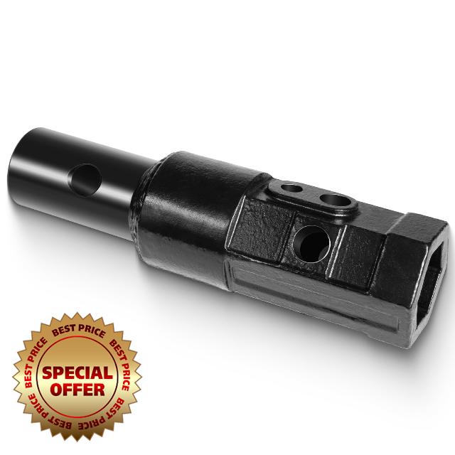 23-058 Heavy Duty Auger Adapter 2” Female Hex to 2-9/16” Male Round Auger Drive Adapter