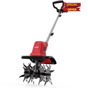 Brushless Cordless Tiller Cultivator Compatible with Milwaukee 18V Battery (Tool Only)