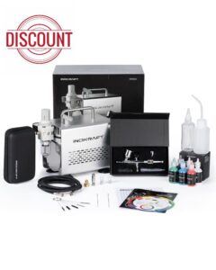 InoKraft Airbrush Kit with Air Compressor- 1/6 HP Quiet Air Compressor