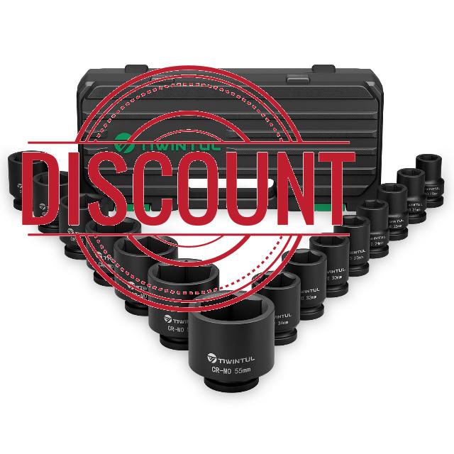 3/4 Inch Drive Impact Socket Set