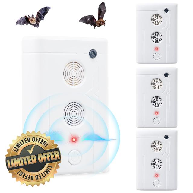 2026 Bat Deterrent Plug in 4PCS Ultrasonic Bat Repellent Devices