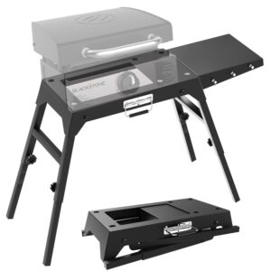 Foldable Griddle Stand for Blackstone 17 & 22 Inch - Heavy-Duty Outdoor Grill Table with Adjustable Legs