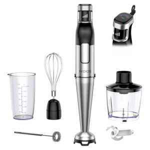 KOIOS Immersion Blender Handheld - Trigger Variable Speed 5-in-1 Immersion Hand Blender 1100W