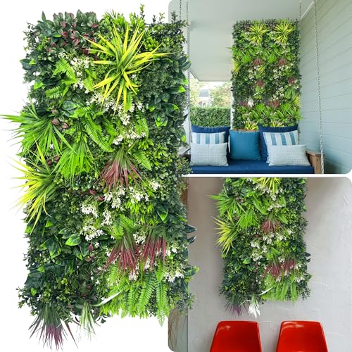 Fake Green Plant Fence for Indoor & Outdoor Privacy Screen and Home Deco