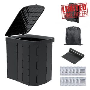 Hapoon XL Portable Folding Camping Toilet - Travel Potty for Adults