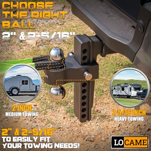 10-Inch Drop/Rise Aluminum Drop Hitch