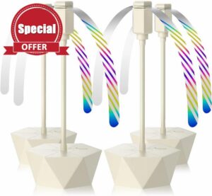 Grete Gotye Portable Battery Powered Fly Fans for Tables Up to 15 Hours Working Time