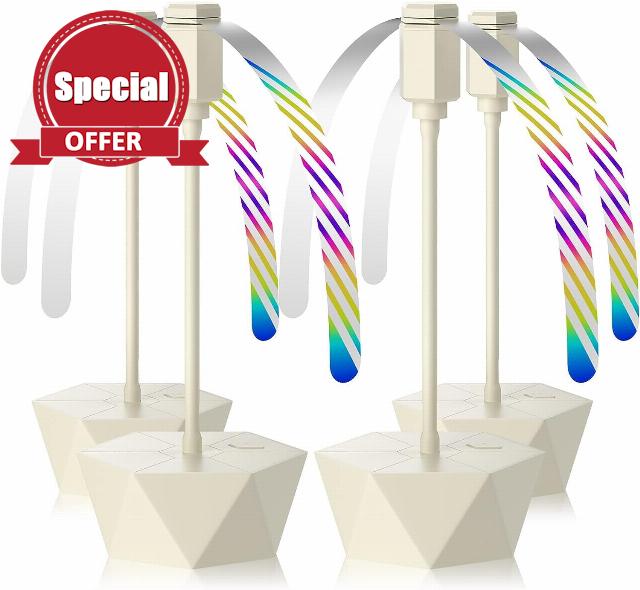Grete Gotye Portable Battery Powered Fly Fans for Tables Up to 15 Hours Working Time