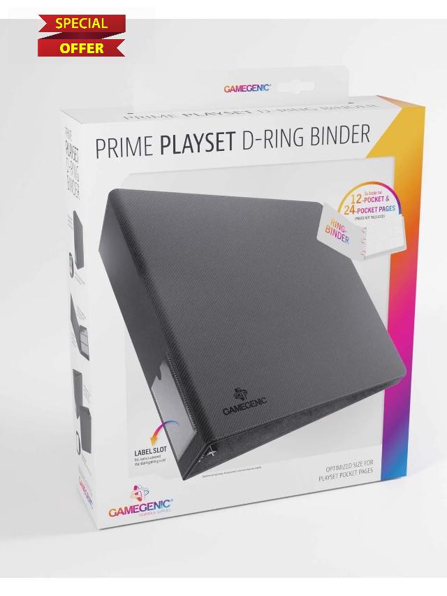 Gamegenic | Gamegenic Prime D-Ring-Binder - Playset Size | Trading Card Game Accessory