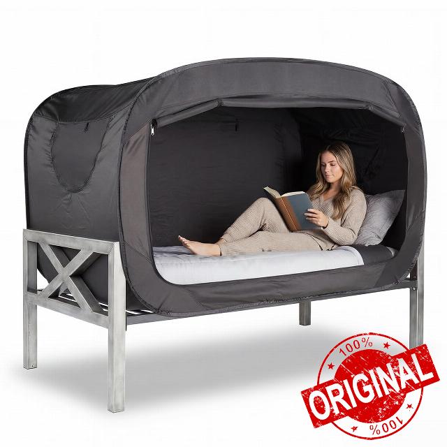 ANC POP Bed Tent Twin Bed Canopy Portable Dream Tent for Adult Indoor Sleeping Tents with 2 Doors Breathable Private Space Tents