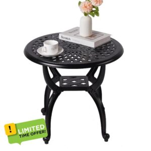 Cast Aluminum Outdoor Side Table